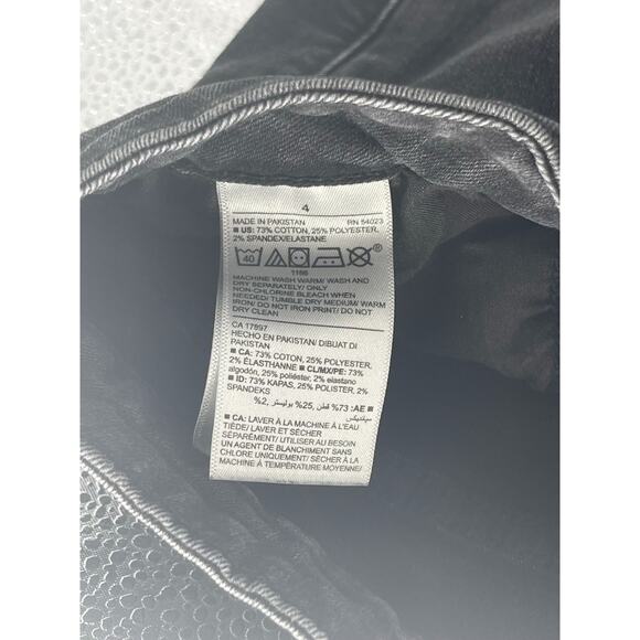 Old Navy Black Wash Denim Rockstar Skinny Jeans Women's Size 4 - Picture 7 of 7